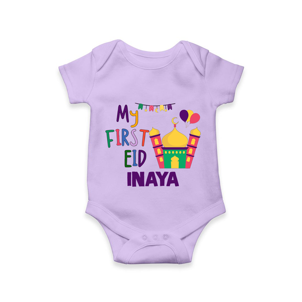 My first Eid Gift Romper - LILAC - New Born (Chest 14")