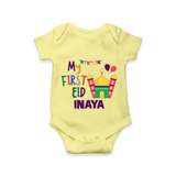 My first Eid Gift Romper - PASTEL YELLOW - New Born (Chest 14")