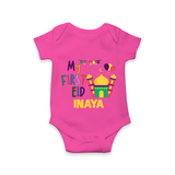 My first Eid Gift Romper - HOT PINK - New Born (Chest 14")