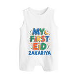 My first Eid Celebration Romper Suit for Kids - WHITE - 0 - 5 Months Old (Chest 18")