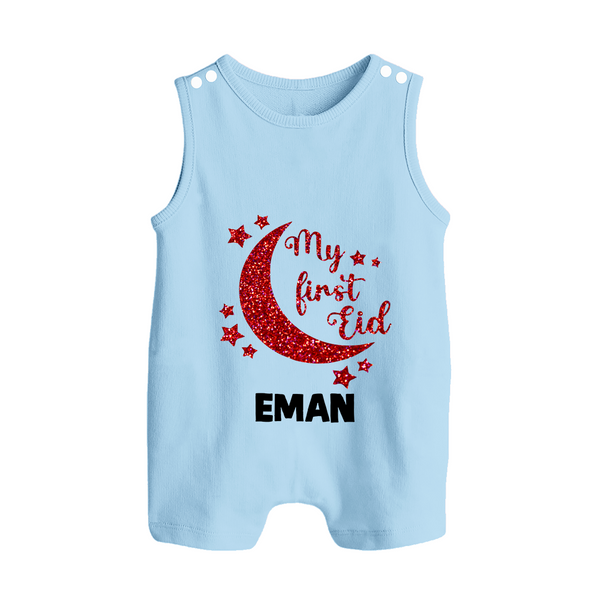 My first Eid Custom Romper Suit - BABY BLUE - 0 - 5 Months Old (Chest 18")