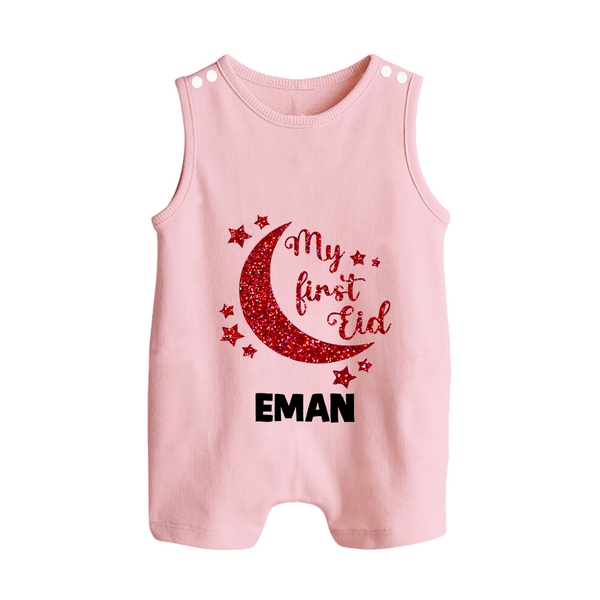My first Eid Custom Romper Suit - BABY PINK - 0 - 5 Months Old (Chest 18")