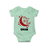 My first Eid Custom Romper - MINT GREEN - New Born (Chest 14")