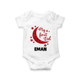 My first Eid Custom Romper - WHITE - New Born (Chest 14")