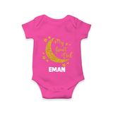 My first Eid Custom Romper - HOT PINK - New Born (Chest 14")