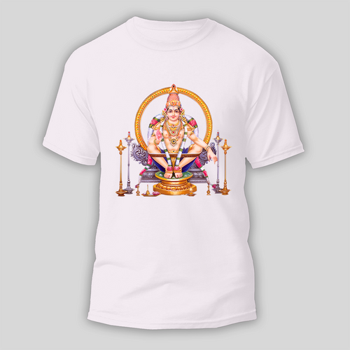 Ayyappa Spirit - Ayyappa Themed Imprinted T-Shirt For Adults