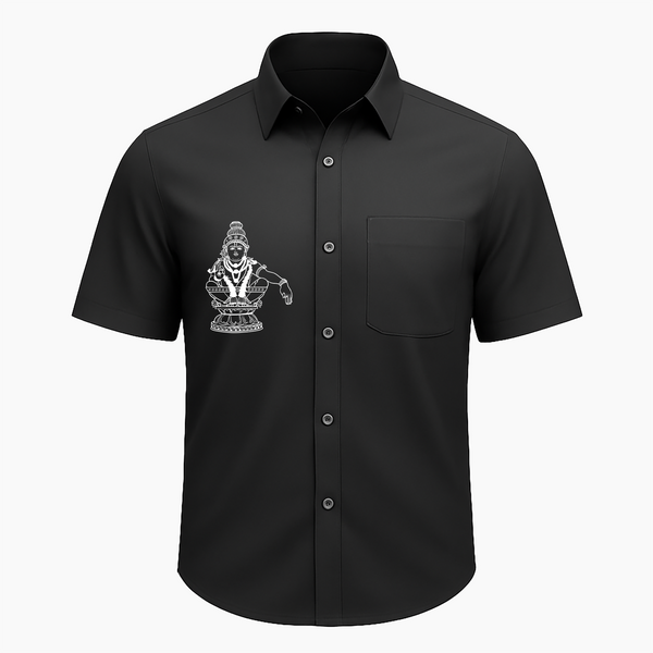 Ayyappa Line Art | Adults Shirt - BLACK - Small 0