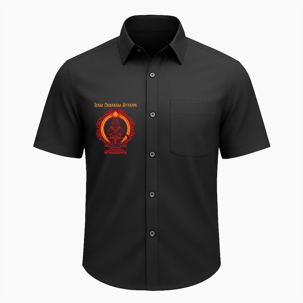 Team Saranam Ayyappa|Adults shirt - BLACK - Small 0