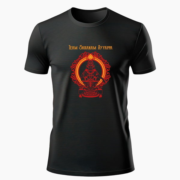 Team Saranam Ayyappa|Adults Tshirt - BLACK - Small 0