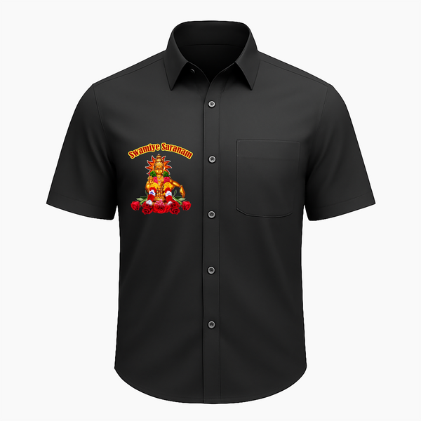 Swamiye Saranam Ayyappa|Adults shirt - BLACK - Small 0
