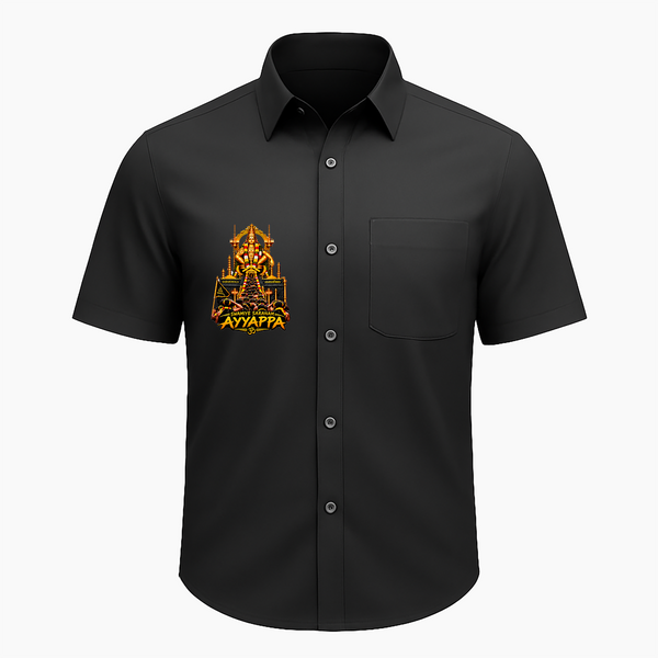 Sabarimala Ayyappan Sacred Pilgrimage Printed Adult Shirt