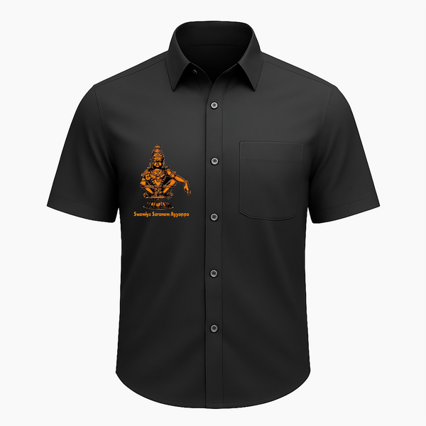 Lord Ayyappan Traditional Golden Art Adult Shirt