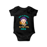 Boren to Bhangra| Customized Romper  - BLACK - New Born (Chest 14")