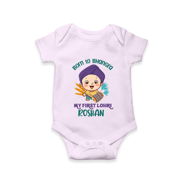 Boren to Bhangra| Customized Romper  - LILAC - New Born (Chest 14")