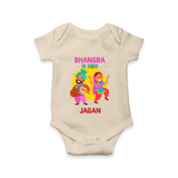 Bhangra Ta Saida| Personalised Romper  with Name - IVORY - New Born (Chest 14")