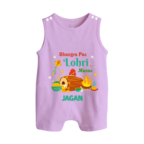 Bhangra Pao Lohri Manao - Lohri Themed Customized Romper Suit for Babies With Name