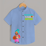 Bhangra Ta Sajda - Customised Shirt For Kids - SKY BLUE - 0 - 6 Months Old (Chest 23")