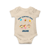 Little Uttarayan Flyer - Customised Onesie - IVORY - 0 - 3 Months Old (Chest 16")