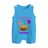 Kai Po Che - Master Of The Sky - Cute Customised Romper - ROYAL BLUE - 0 - 5 Months Old (Chest 18")