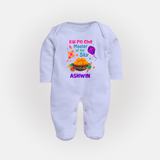 Kai Po Che master of the sky | Customized FullBody Suit with Name - BABY BLUE - New Born (Chest 7.5")