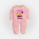 Kai Po Che master of the sky | Customized FullBody Suit with Name - BABY PINK - New Born (Chest 7.5")