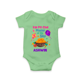 Kai Po Che - Master Of The Sky - Cute Customised Onesie - GREEN - 0 - 3 Months Old (Chest 16")