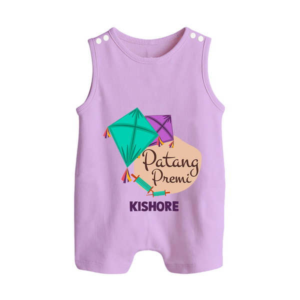 Patang Premi - Cute Customised Romper  - LILAC - 0 - 5 Months Old (Chest 18")