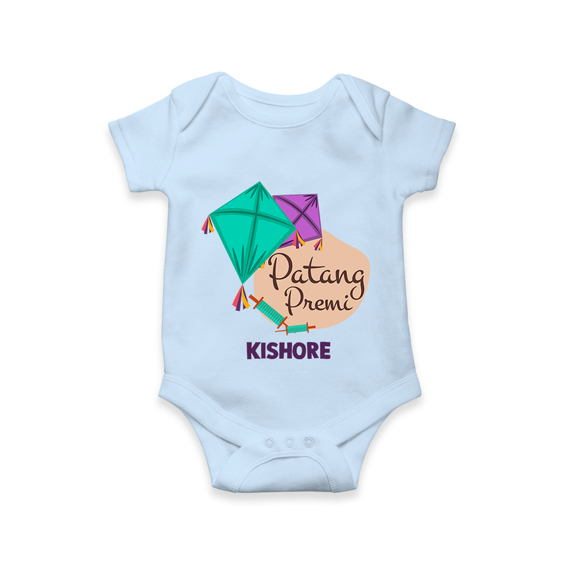 Patang Premi - Cute Customised Onesie  - BABY BLUE - 0 - 3 Months Old (Chest 16")