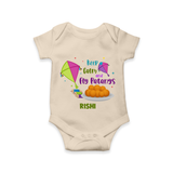 Keep Calm and Fly Patangs - Customised Onesie  - IVORY - 0 - 3 Months Old (Chest 16")