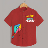 Patang Premi - Customised Kids Shirt  - RED - 0 - 6 Months Old (Chest 23")