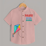 Patang Premi - Customised Kids Shirt  - PEACH - 0 - 6 Months Old (Chest 23")