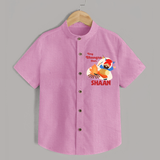 Tiny bhangra star | Personalised Shirt with Name - BABY PINK - 0 - 6 Months Old (Chest 23")