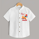 Tiny bhangra star | Personalised Shirt with Name - WHITE - 0 - 6 Months Old (Chest 23")