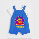 Mini Lohri Rocker | Personalised Dungaree with Name - COBALT BLUE - 0 - 5 Months Old (Chest 18")