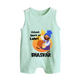 Cutest spark Lohri | Personalised Romper Suit  with Name - MINT GREEN - 0 - 5 Months Old (Chest 18")