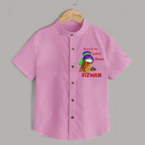 Born for the Lohri Beats | Personalised Shirt  with Name - BABY PINK - 0 - 6 Months Old (Chest 23")