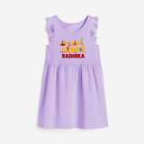 Happy Lohri | Customized Frock  with Name - LILAC - 1 - 2 Years Old (Chest 22" , Full Length 22")