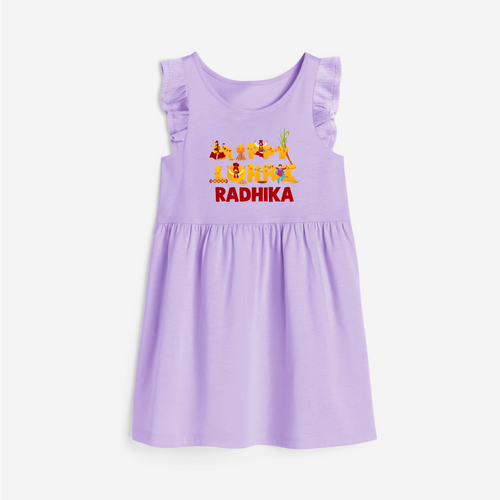 Happy Lohri | Customized Frock  with Name