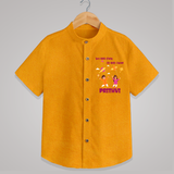Sky  Mein rang dil Mein Dhoom | Customized Shirt with Name - CHROME YELLOW - 0 - 6 Months Old (Chest 23")