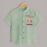 Sky  Mein rang dil Mein Dhoom | Customized Shirt with Name - MINT GREEN - 0 - 6 Months Old (Chest 23")