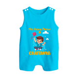 Mini Patang | Personalised Romper suit with Name - SKY BLUE - 0 - 5 Months Old (Chest 18")