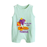 Kai Po Che Cutie | Customized Romper suit with Name - MINT GREEN - 0 - 5 Months Old (Chest 18")