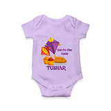 Kai Po Che Cutie | Customized Romper with Name - LILAC - New Born (Chest 14")