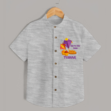 Kai Po Che Cutie | Customized Shirt with Name - GREY - 0 - 6 Months Old (Chest 23")