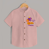 Kai Po Che Cutie | Customized Shirt with Name - PEACH - 0 - 6 Months Old (Chest 23")