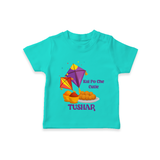 Kai Po Che Cutie | Customized T-Shirt with Name - TEAL - 0-5 Months Old (Chest 17")