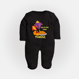 Kai Po Che Cutie | Customized FullBody Suit with Name - BLACK - New Born (Chest 7.5")