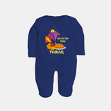 Kai Po Che Cutie | Customized FullBody Suit with Name - NAVY BLUE - New Born (Chest 7.5")