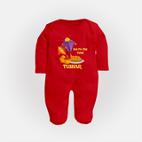 Kai Po Che Cutie | Customized FullBody Suit with Name - RED - New Born (Chest 7.5")