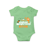 Happy Makar Sankranti | Personalised Romper with Name - GREEN - New Born (Chest 14")